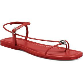 Black Flat Sandals for Women with Buckle Strappy Comfortable Silver Ball Square Open Toe Beach Thong Flip Flop Sandals Ring Toe Wedding Dress Shoes for Women.