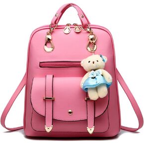 PU Leather Purse Backpack Mini Women Fashion Quilted Small Size Shoulder Bag