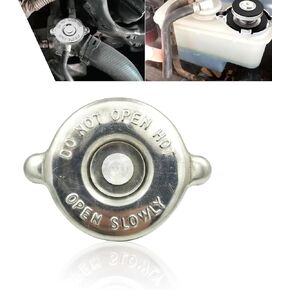 1 PC Car Radiator Cap, 16PSI High Temperature and High Pressure Resistant Tightly Sealed Cooling Water Tank Cover, Engine Radiator Cap Original Replace, Compatible with Dodge Jeep (Silver)
