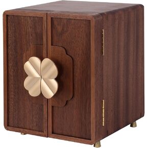 Jewelry Box for Women Girls, Wooden Jewelry Box Organizer Functional With Drawers, 6 Layers Jewelry Storage Organizer for Earring, Ring, Necklace, Bracelets