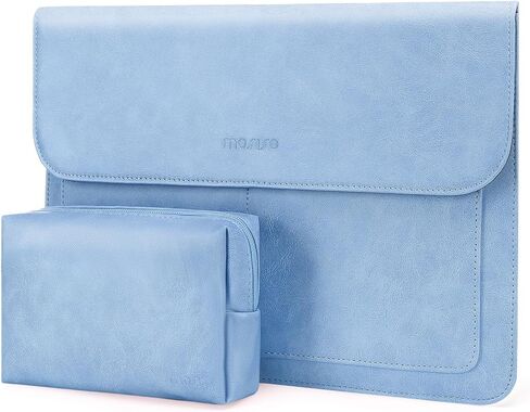 حقيبة كمبيوتر محمول MOSISO مقاس 13 بوصة متوافقة مع MacBook Air 13.6 2024-2022 M3 A3113 M2 A2681/Air 13 2022-2018 M1/Pro 13 2024-2016 M2 M1، حقيبة حمل بغطاء من جلد البولي يوريثان مع حامل وحقيبة صغيرة، بيج in Kuwait
