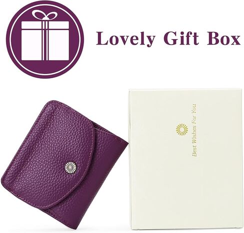 SENDEFN Small Wallet for Women with Coin Pouch Leather RFID Blocking Bifold Credit Card Holder Mini Wallet for Ladies Teen Girls Travel in Saudi Arabia
