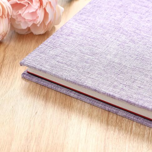 Sieral 4 Pcs Large Photo Album 10.6 x 11" Self Adhesive Scrapbook Album for 4x6 5x7 8x10 Pictures 40 Pages DIY Linen Cover Memory Album Photo Book for Family Travel Wedding Gifts in Saudi Arabia