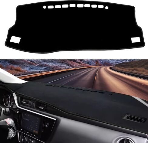 for Toyota Corolla Accessories 2019 2020 2021 2022 2023 2024 2025 Dash Cover Dashboard Cover Mat Custom Fit Center Console Cover Hatch Sedan Sunshield Protector Pad(Red Edge in Saudi Arabia