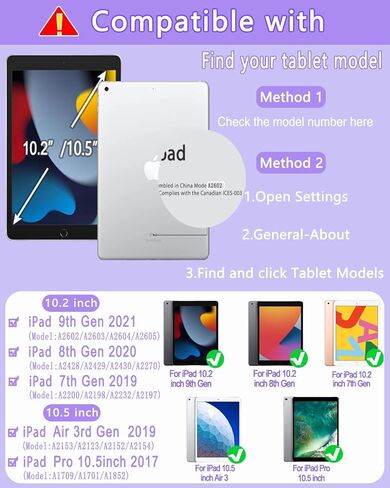 Case with Keyboard for iPad 9th 8th 7th Generation 10.2 inch,7 Rainbow Backlit Detachable Wireless Keyboard Rotatable Magnetic Cover Pencil Holder for iPad Air 3rd Gen/Pro 10.5 Watermelon Red in Kuwait