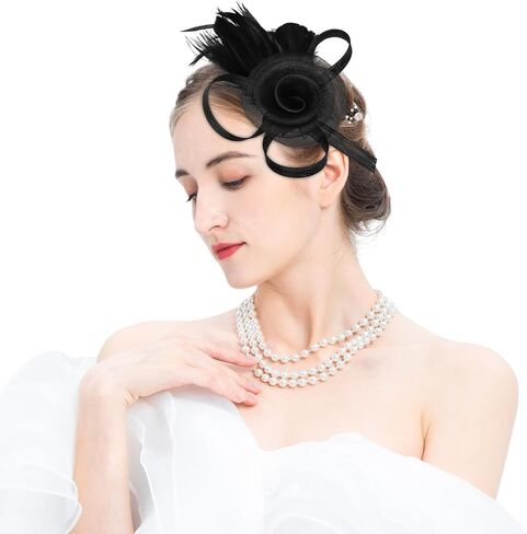 Tulle Flower Fascinators Hats for Women 2025 Derby Outfits for Women Tea Party Derby Hats in Saudi Arabia