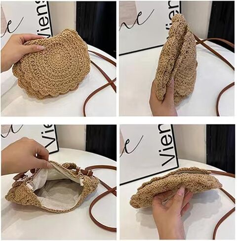 Summer Knitted Shoulder Bag bags for 2025, Bohemian Hobo Beach bag Casual Designer Purse for Women in Saudi Arabia