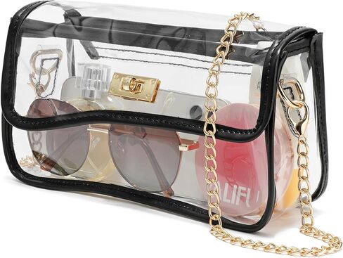 YGR Clear Bag Stadium Event Concert Approved, Transparent Clear Crossbody Purse Shoulder Bag for Women in Kuwait