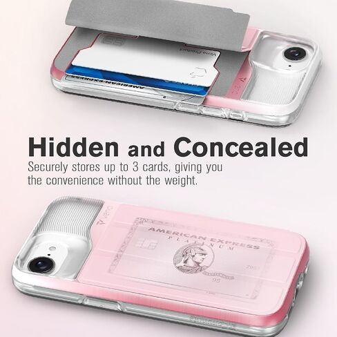 حافظة محفظة VENA vCommute لهاتف iPhone 16 Plus، [حماية من السقوط من الدرجة العسكرية] غطاء جلدي قابل للطي مع مسند للبطاقات - أسود in Kuwait