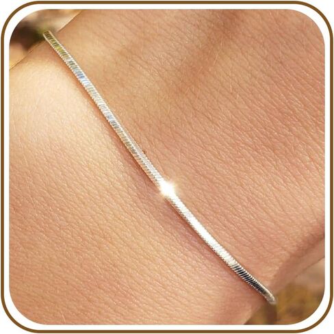 2mm 925 سوار سلسلة الأفعى الفضية الاسترليني للمرأة والرجال زوجين الأساور ، هدية الهيب هوب العصرية لجلفرينغ/صديقها/أحبائهم/أبي المجوهر in Kuwait
