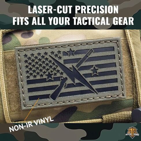 The Minuteman American Flag IR Coyote Morale Tactical Patch [Ranger Green,Lasercut] in Saudi Arabia