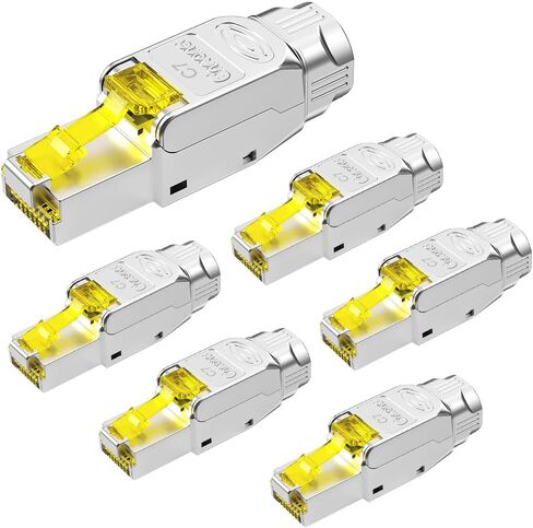 CAT6 RJ45 Connector Tool-free Unshielded CAT6 Connector Toolless for 23 to 26 AWG Network Cable (6PACK) in Kuwait