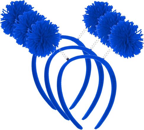 3 Pcs Pom Pom Headbands Head Bopper for Women Party Favor Headbands Costume Accessories for Halloween Mardi Gras in Saudi Arabia