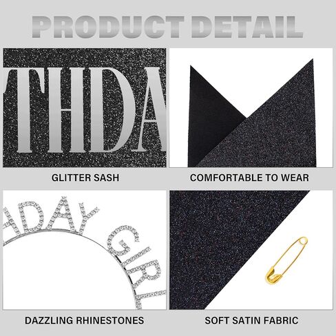 Birthday Baddie Headband and Sash in Kuwait