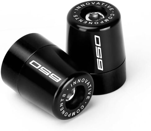 مقبض بار نهايات اليد قبضة اليد CAPS متوافقة مع K.awasaki Ninja 650 2017 2018 2019 2020 2021 2022 2023 2024 2025 | وسادة توازن الدراجات النارية EX650 NINJA650 in Kuwait
