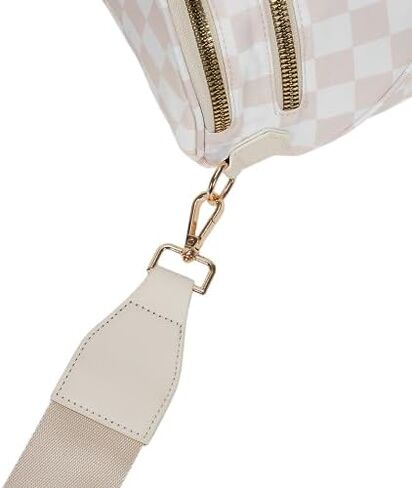 أكياس Crossbody Lushandy Checkered للنساء ، Bum Bag Nylon Cheghered Counter Bag Based Hobo Crossbody للسفر in Kuwait