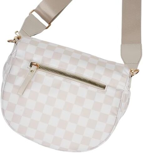 أكياس Crossbody Lushandy Checkered للنساء ، Bum Bag Nylon Cheghered Counter Bag Based Hobo Crossbody للسفر in Kuwait