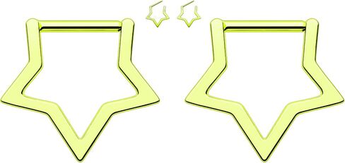 acun y2k stainless steel star carabiner septum ring star septum fricker pistrice tove rings conch helix arcings for womens in Kuwait
