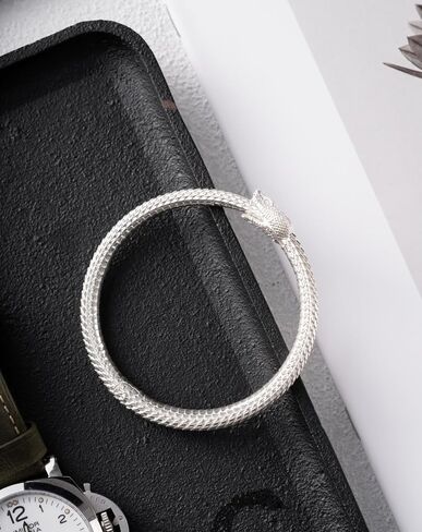 COPPERTIST.WU Ouroboros Bracelet Snake Cuff Bangles Talisman Viking Jewelry Gifts Retro Brass Bracelets for Men Women (4 Sizes) in Saudi Arabia