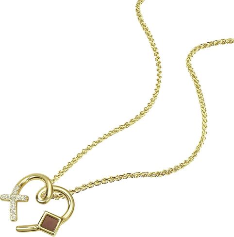 Cross Heart Necklace Nano Bible in Jewelry - 925 Sterling Silver Christian CZ Pendant Holy KJV New Testament Microchip, Romantic Religious Mother's Day Gift Jewelry, 18" Spiga Chain in Saudi Arabia