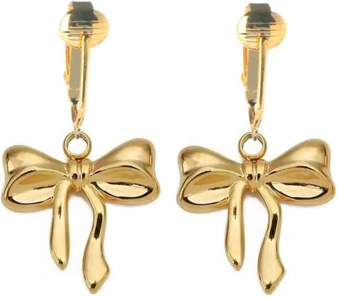 Aloha Earrings Non Pierced Clip On Bow Dangling Earrings in Saudi Arabia