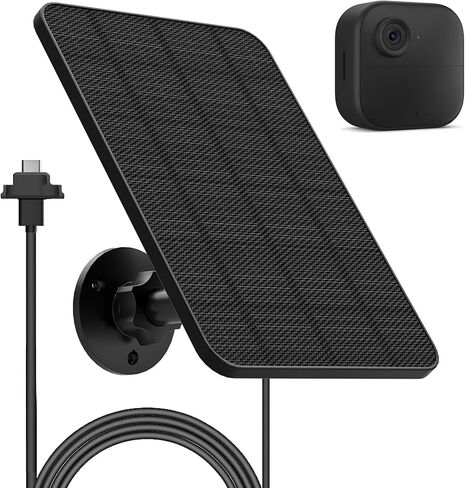 4W Solar Panel for Blink Outdoor Camera, Solar Charger with Battery Compatible with Blink Outdoor 4 (4th Gen) Camera, Waterproof Rubber Plug, 13.12ft Charging Cable in Saudi Arabia