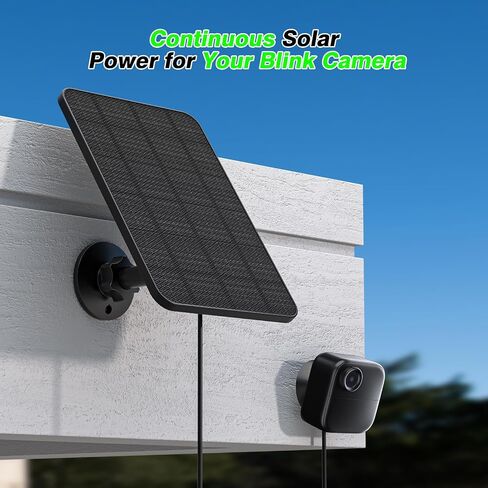 4W Solar Panel for Blink Outdoor Camera, Solar Charger with Battery Compatible with Blink Outdoor 4 (4th Gen) Camera, Waterproof Rubber Plug, 13.12ft Charging Cable in Saudi Arabia