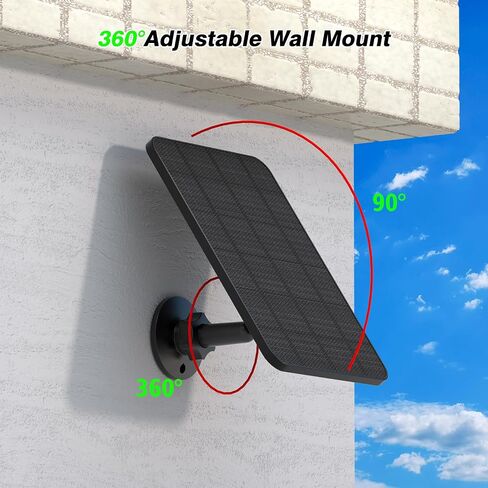 4W Solar Panel for Blink Outdoor Camera, Solar Charger with Battery Compatible with Blink Outdoor 4 (4th Gen) Camera, Waterproof Rubber Plug, 13.12ft Charging Cable in Saudi Arabia