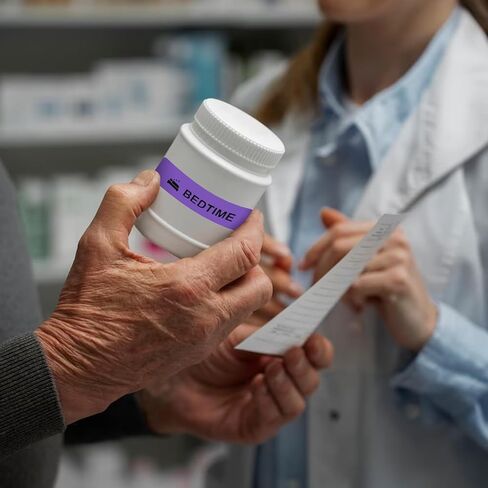 Medicine Stickers Medication Instruction Label Permanent Paper Label AM NOON PM Bedtime for Pill case Planner 0.4 * 1.6inch (500 per Roll 4 Pack) in Kuwait