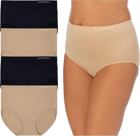 Ellen Tracy Women Full Branties Creadable Creadible Conflies 4-Pack-Pack Multipack (الحجم العادي وحجم زائد) in Kuwait