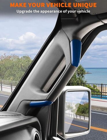 Savadicar Red Interior Accessories - A & B Bailar Grab Bar مقابض تقليم مجموعة 2018-2023 Jeep Wrangler JL JLU 4XE in Kuwait