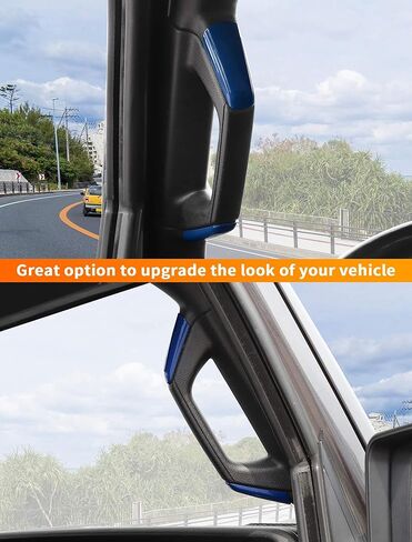 Savadicar Red Interior Accessories - A & B Bailar Grab Bar مقابض تقليم مجموعة 2018-2023 Jeep Wrangler JL JLU 4XE in Kuwait