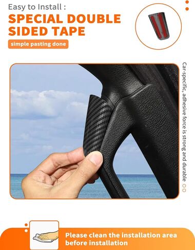 Savadicar Red Interior Accessories - A & B Pillar Grab Bar Handles Trim Set for 2018-2023 Jeep Wrangler JL JLU 4XE & Gladiator JT - Solid Color Interior Decor Upgrade Option, 8-Piece in Kuwait