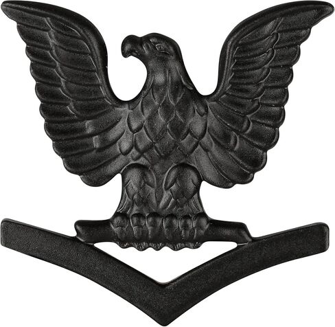 MEDALS OF AMERICA EST. 1976 Navy Collar Device: E4 Seabee - Black Metal Rank Pair in Saudi Arabia