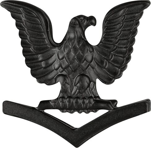 MEDALS OF AMERICA EST. 1976 Navy Collar Device: E4 Seabee - Black Metal Rank Pair in Saudi Arabia