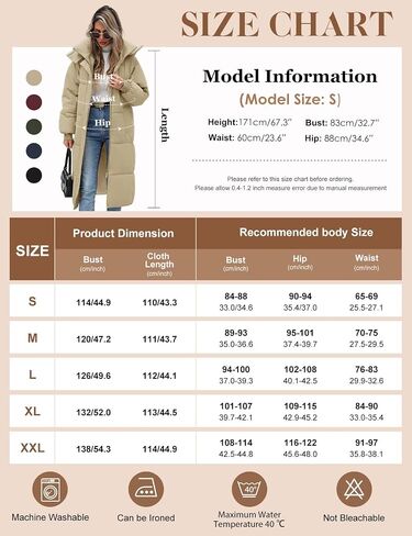 Women's Long Puffer Jacket Winter Thicken Warm Quilted Jacket Coat Fashion Hooded Zip Up Parka Outerwear with Pockets in Saudi Arabia