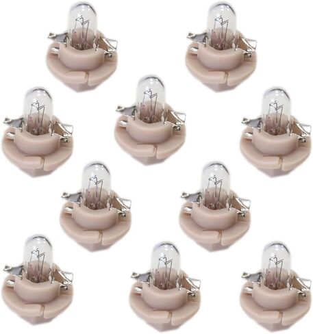 Dashboard Instrument Cluster Bulb(Set of 10pcs) 12V1.5W with Beige/Brown Socket Base Fit for BMW Replace#62111391260 (beige) in Saudi Arabia
