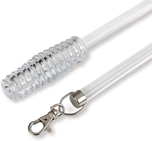 Jos & Haz Strapery Pull Rod 36 "(6 Pack)- Wand Rod Curtain Acrylic لفتح وإغلاق الستائر ، وعصاد الأقمشة متعددة الاستخدامات غير مرئية ، وركب الستار لأحفاد الستائر Grommet Rits Rods in Kuwait