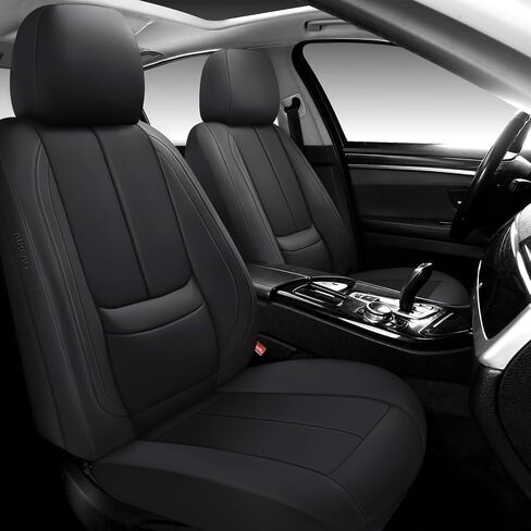 Full Coverage Leather Car Seat Covers Full Set,Waterproof Seat Covers for Cars,SUVs Pick-up Truck, Car Seat Cushion,Car Seat Protector,Beige Seat Cover with 5 Seats in Saudi Arabia
