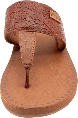 Flojos Grace Women's Hooded Thong Sandal, Tobacco Artisan in Saudi Arabia