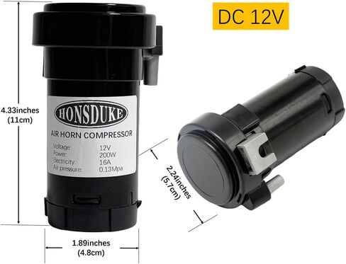 Air Compressor, 12V 150db Air Pump for Horn Trumpet Air Horn Replacement, Super Loud Car Horn Compressor Kit for Any Vehicle Trucks Lorrys Cars Vans Trains Boats in Saudi Arabia