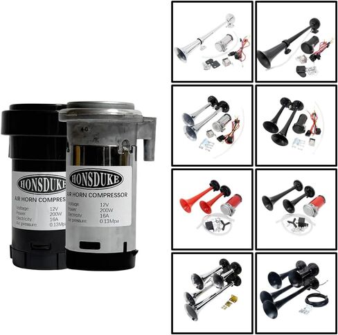 Air Compressor, 12V 150db Air Pump for Horn Trumpet Air Horn Replacement, Super Loud Car Horn Compressor Kit for Any Vehicle Trucks Lorrys Cars Vans Trains Boats in Saudi Arabia