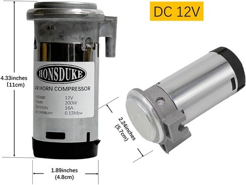 Air Compressor, 12V 150db Air Pump for Horn Trumpet Air Horn Replacement, Super Loud Car Horn Compressor Kit for Any Vehicle Trucks Lorrys Cars Vans Trains Boats in Saudi Arabia