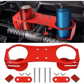 حامل الكأس المزدوج Canitu Grab ، حامل مشروب مطلي بالدراجة النارية A3 Honda Talon 1000R/X 2019-2023 لـ Honda Talon 1000x-4 لـ Kawasakiteryx KRX 1000 2020-2023 (أسود)
