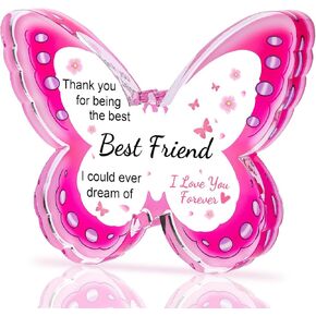 Gifts for Mom, Mom Birthday Gifts from Daughter Son- Acrylic Butterfly Plaque 4.33×3.26×0.47'', Keepsake, Paperweight, Mother's Day Stuff Ideas, Christmas Best Mom Ever Gifts in Kuwait