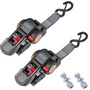 Ayaport Boat Tie Downble Tie Downs Boat Trailer Straps Ratchetsing 1.5 بوصة × 6 قدم المسامير على حزام لأسفل إلى مقطورة - 2200 رط