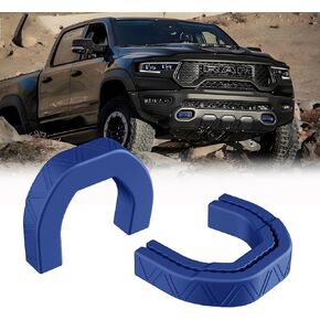 Front Tow Hooks Covers Hitch Cover Customized Car Tow Hooks Compatible with RAM 1500 Accessories 2019-2025 (Blue)