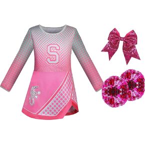 Girls Long Sleeve Polka Dot Dress Stylish Casual Wear Soft Comfortable Fabric for 5-8 Years
