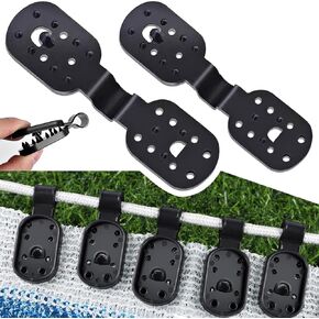 30 Pcs Tarp Clips, Tarp Clamps Heavy Duty Lock Grip for Cover Awnings, Outdoor Camping Tent, Caravan Canopies, Multipurpose Fix Clamp for Tarp & Shade Cloth (Black-30PCS)