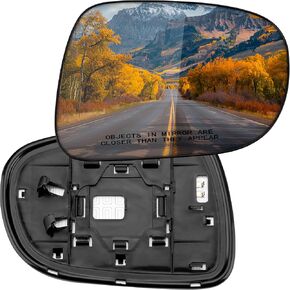 Passenger Side Mirror Replacement for Lexus ES350 2007 2008 2009, IS250 2006 2007 2008, IS350 2006 2007 2008 - Right Side Mirror Glass, Rear View Mirrors Glass with Power Heated